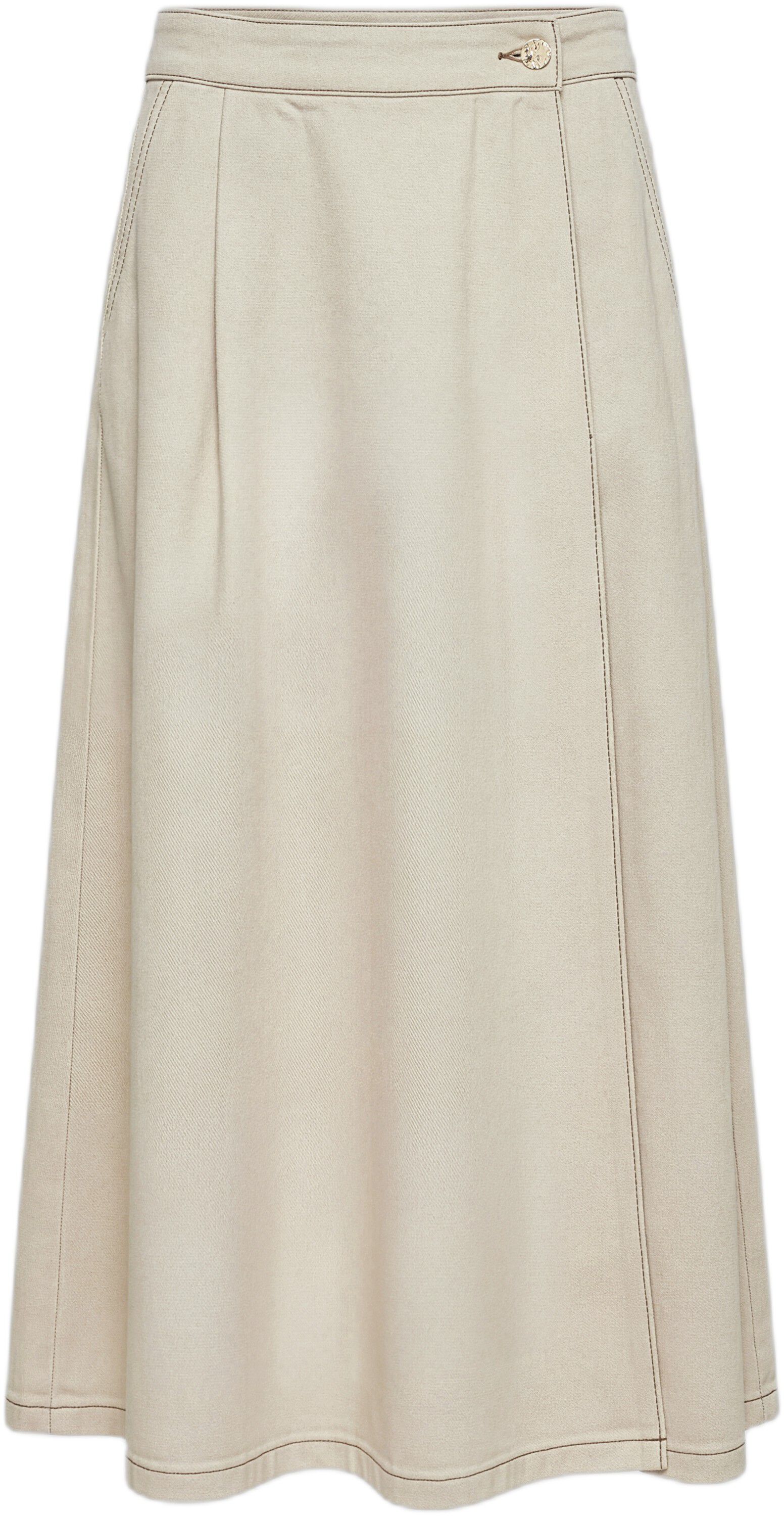 OBJSINA MW LONG DENIM SKIRT E REP