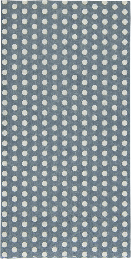 Serviet støvblå m/prikker