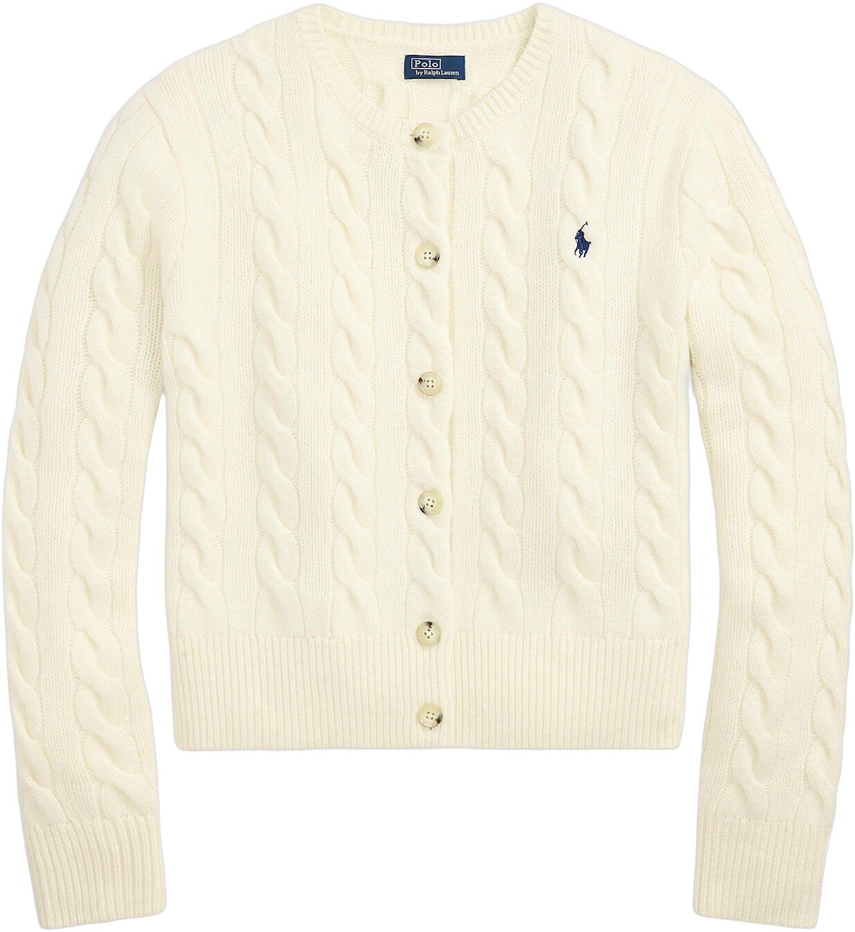 Cable-Knit Wool-Cashmere Cardigan