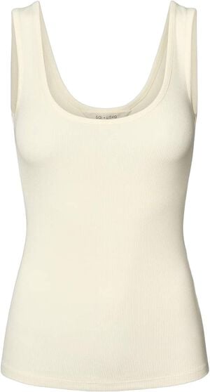Bodil Viscose S&acute;less Stretchable Top 2x2 Rib
