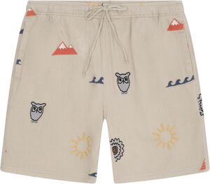Fig loose embroidery shorts