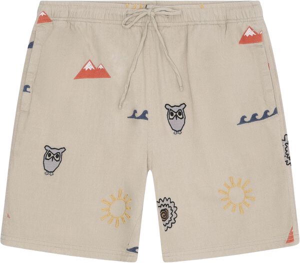 Fig Loose Embroidery Shorts