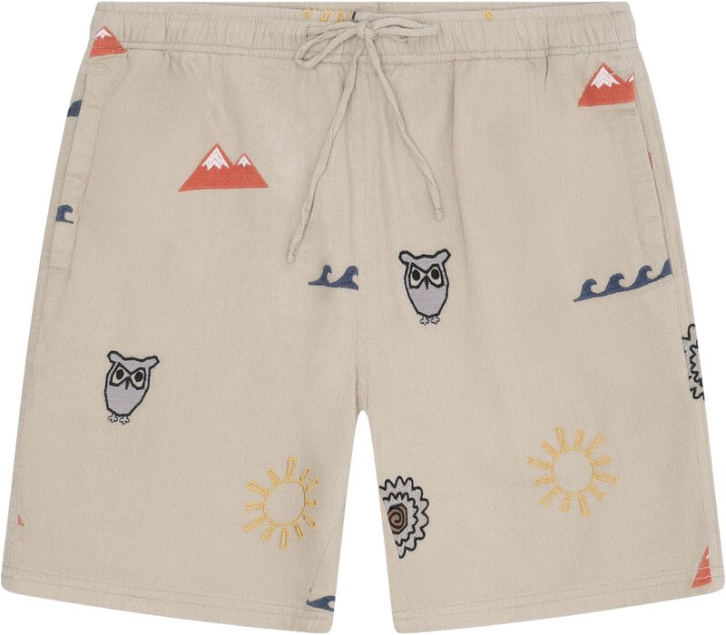 Fig Loose Embroidery Shorts