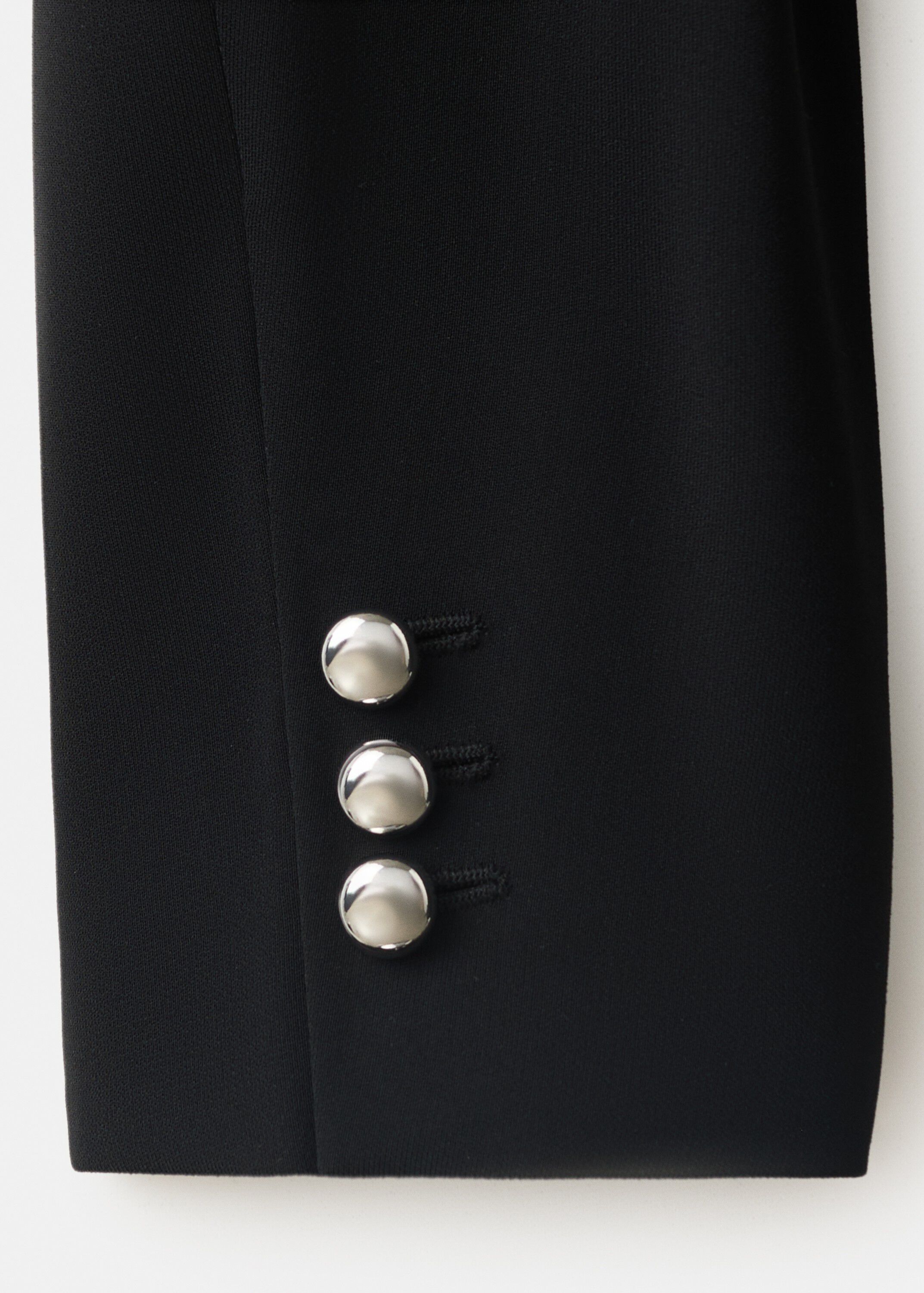Double-breasted belted suit blazer