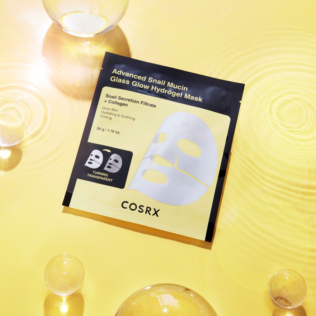 Advanced Snail Mucin Glass Glow Hydrogel Mask