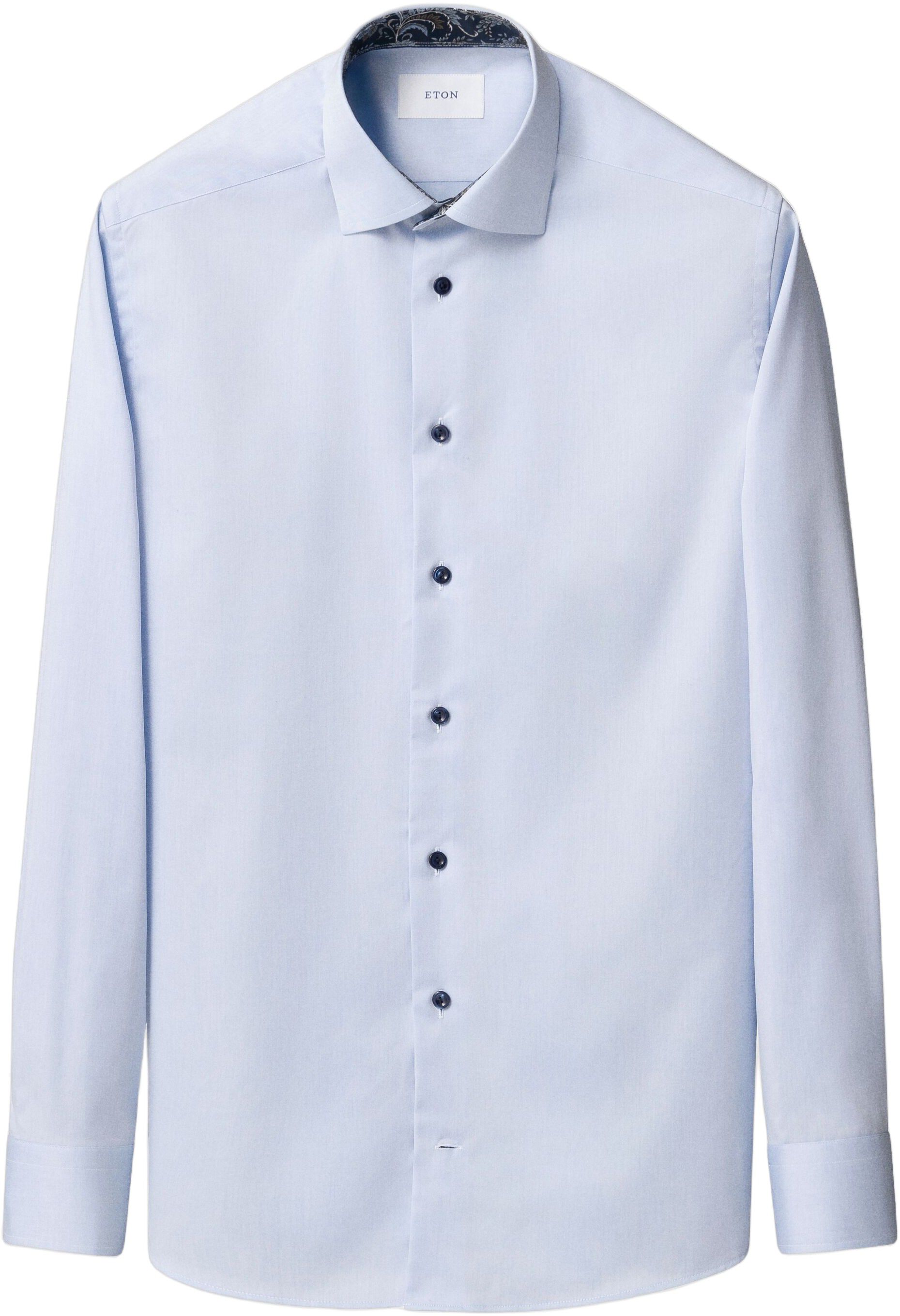 Slim Fit Floral Effect Signature Twill Shirt