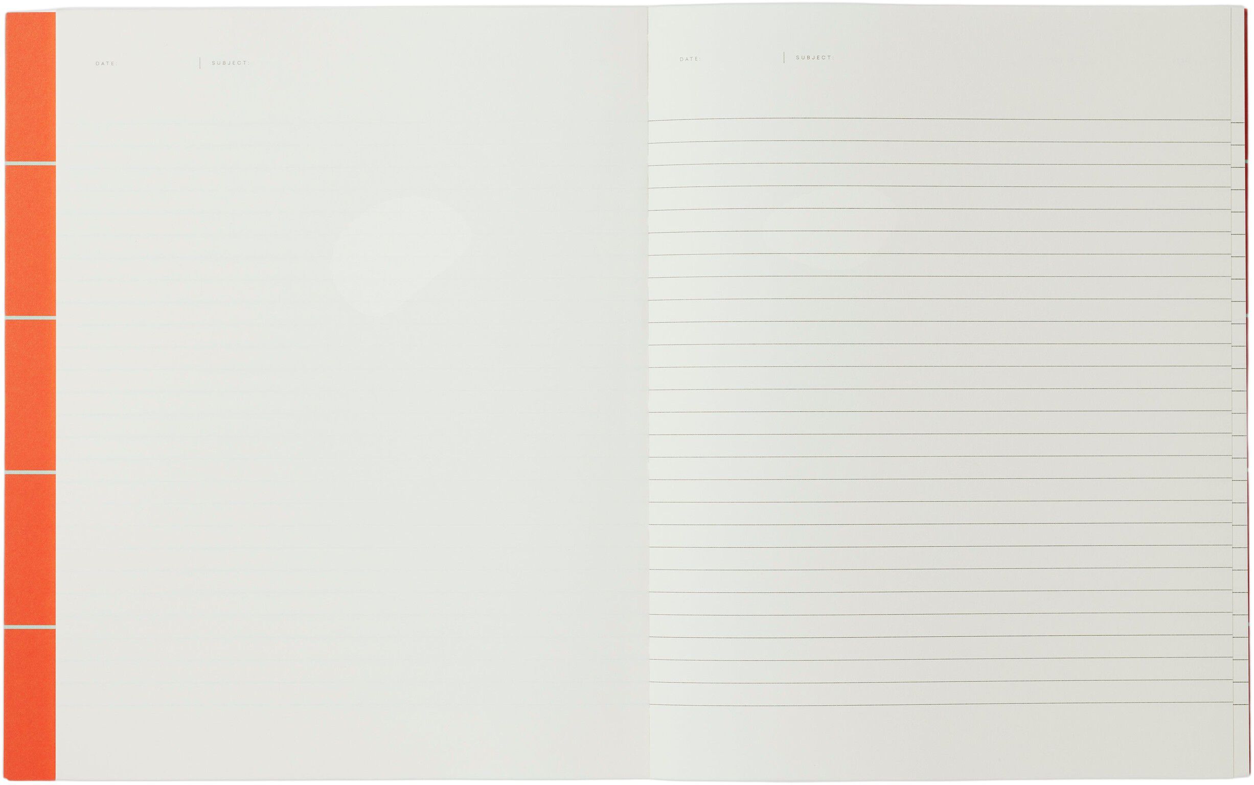 UMA Flat Lay Notebook - Large, Orange check