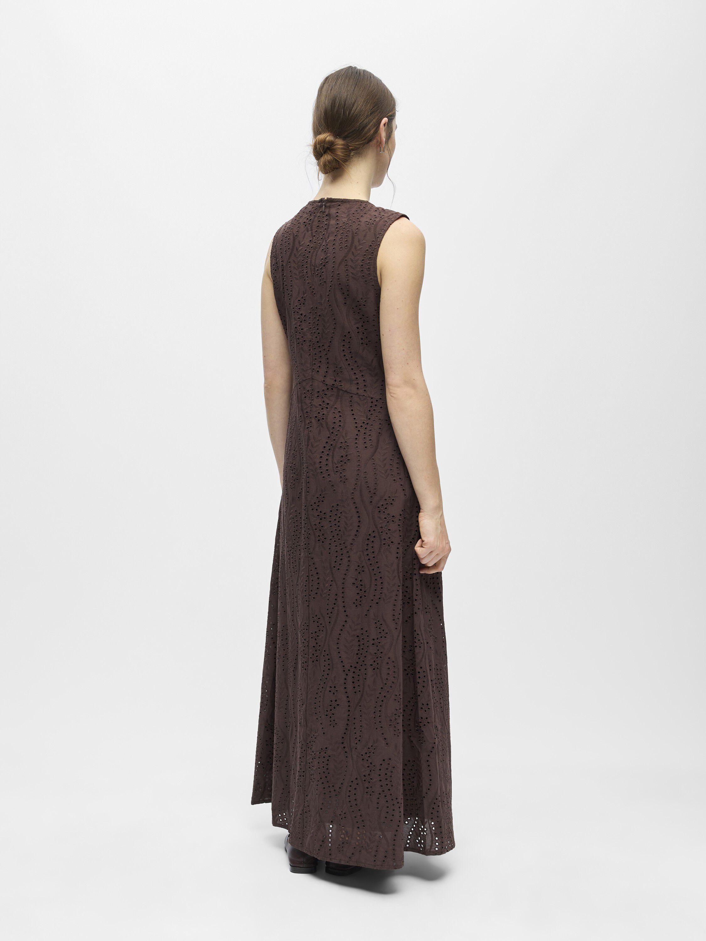 OBJJOVANNA S/L LO O-NECK LONG DRESS