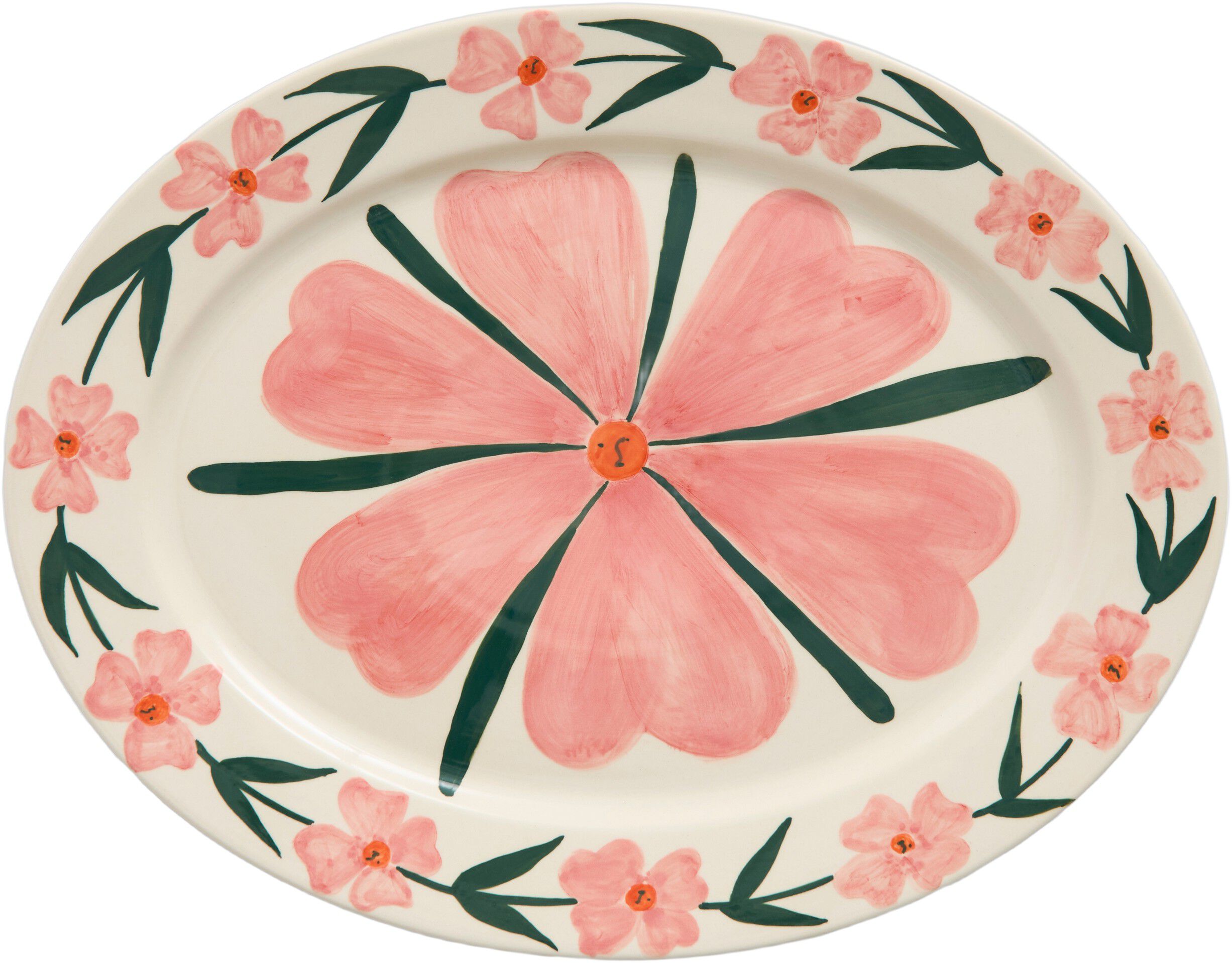 La Pittura Oval Serving Platter - L36,5 - Josephine