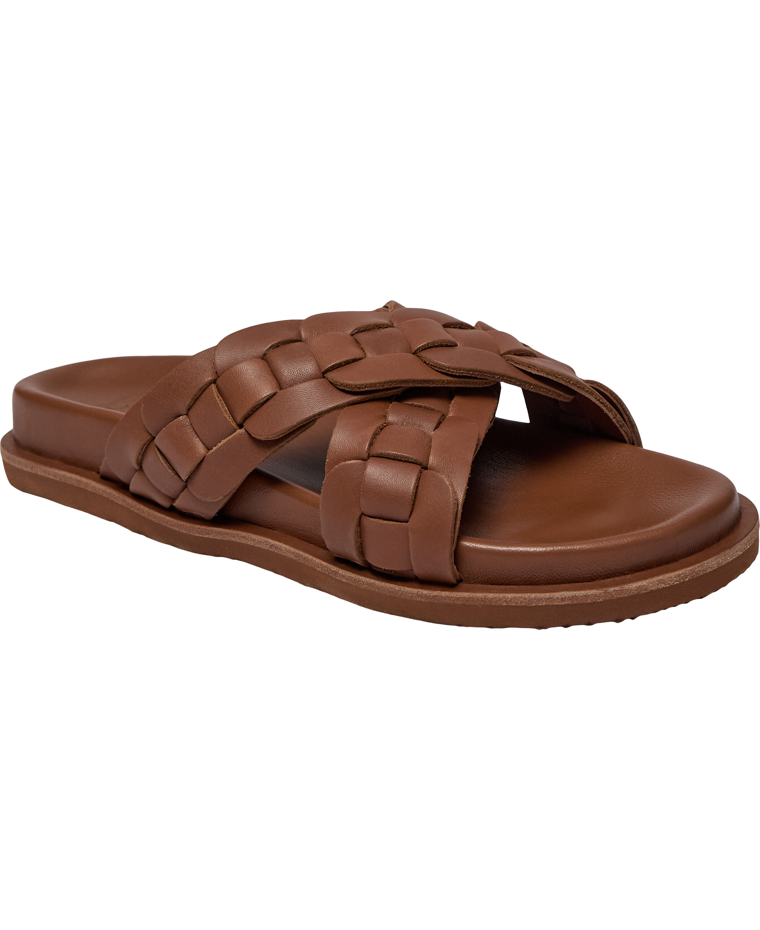 NAPLES - CROSSING STRAPS LEATHER SANDAL