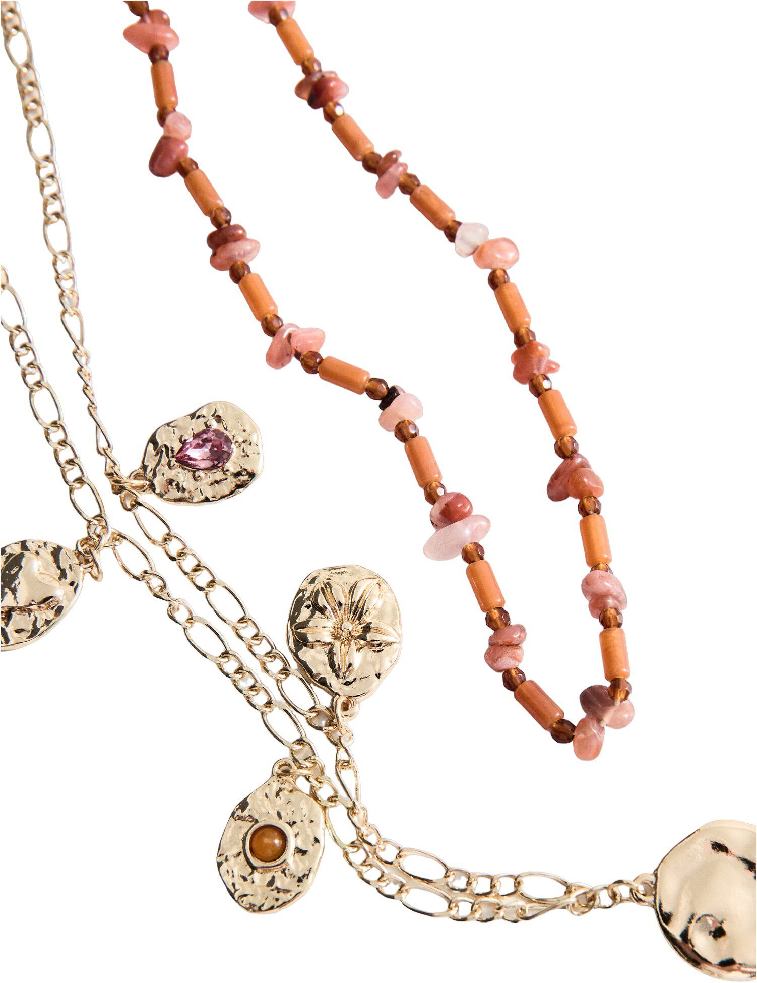 Set 2 combined necklaces