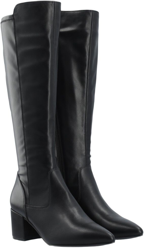 BIADEVIVED Stretch Knee High Boot Smooth Faux Leather