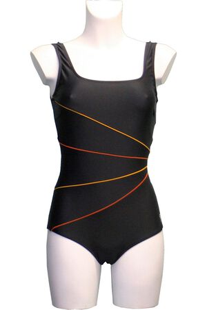 BADEDRAGT M/LAVT BEN, U-RYG OG