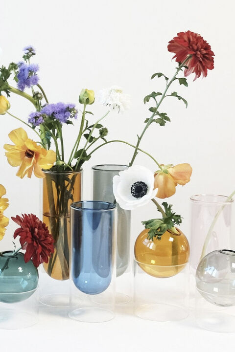 FLOWER TUBE, TALL TUBE, SMOKE