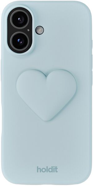 Silicone Sticker Heart Mineral Blue
