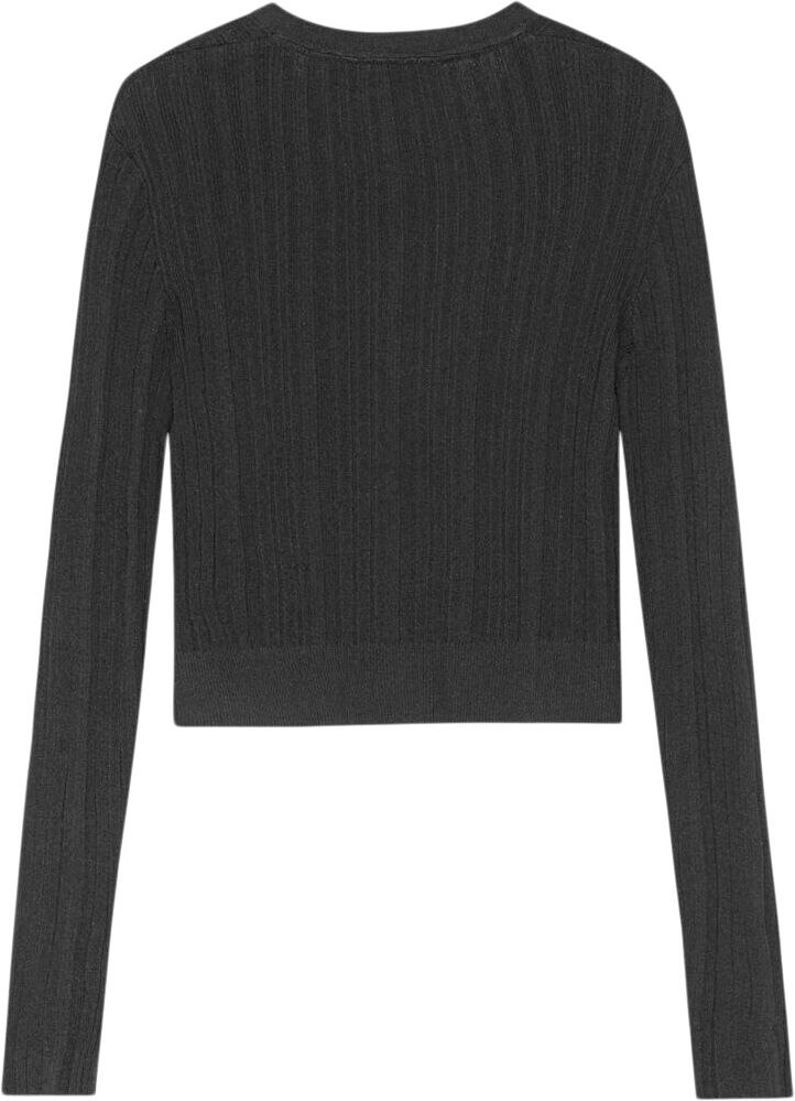 Light Viscose Rib Cardigan