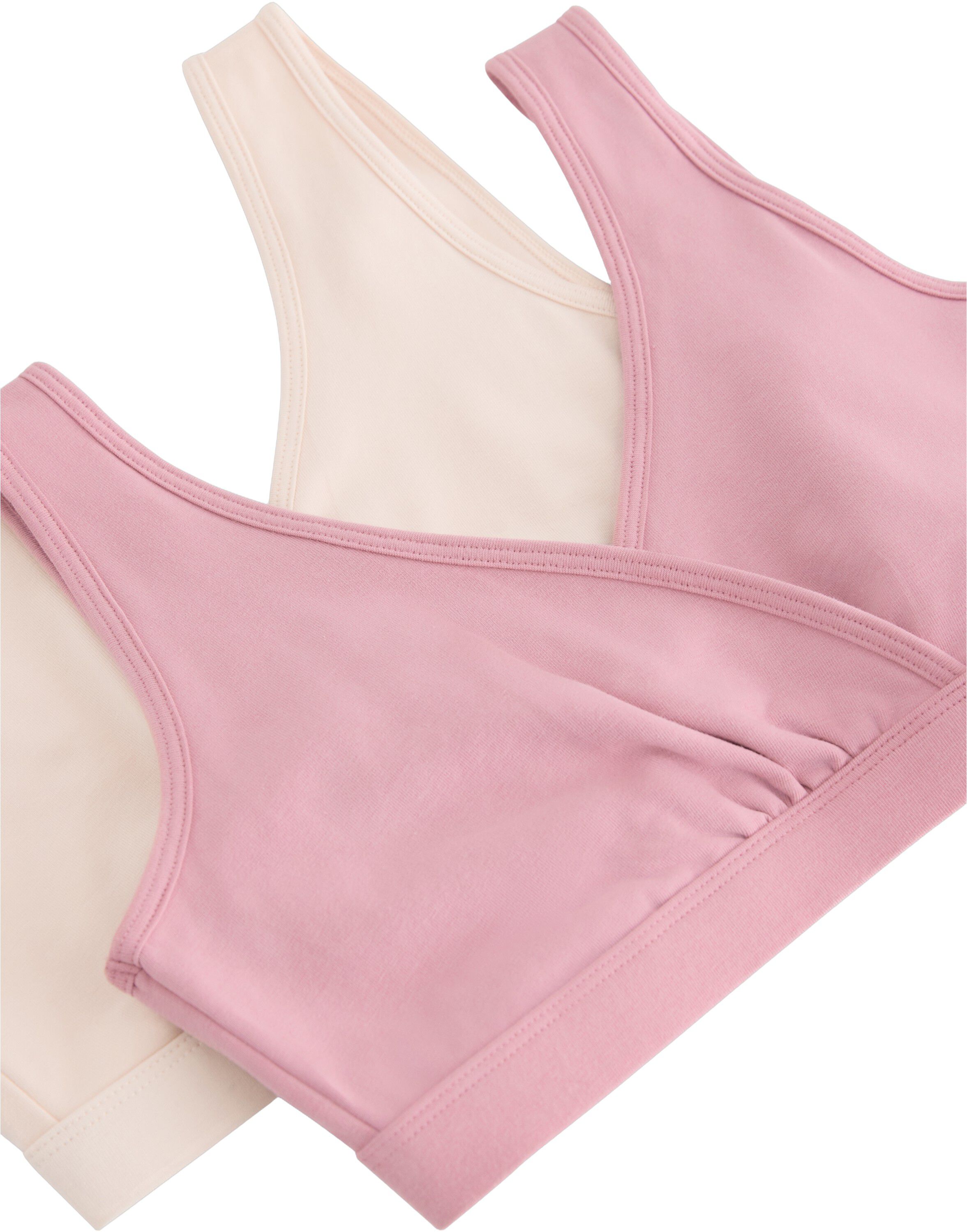 Soft nursing bra in cotton blend wi