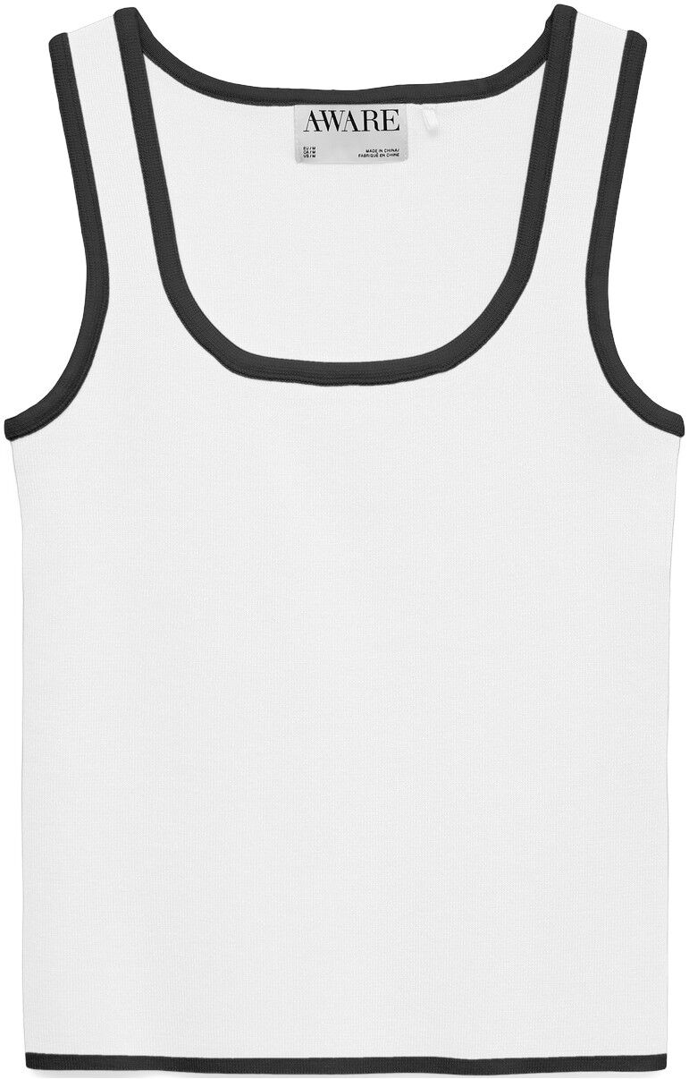 AWALICE SL U-NECK KNIT TOP