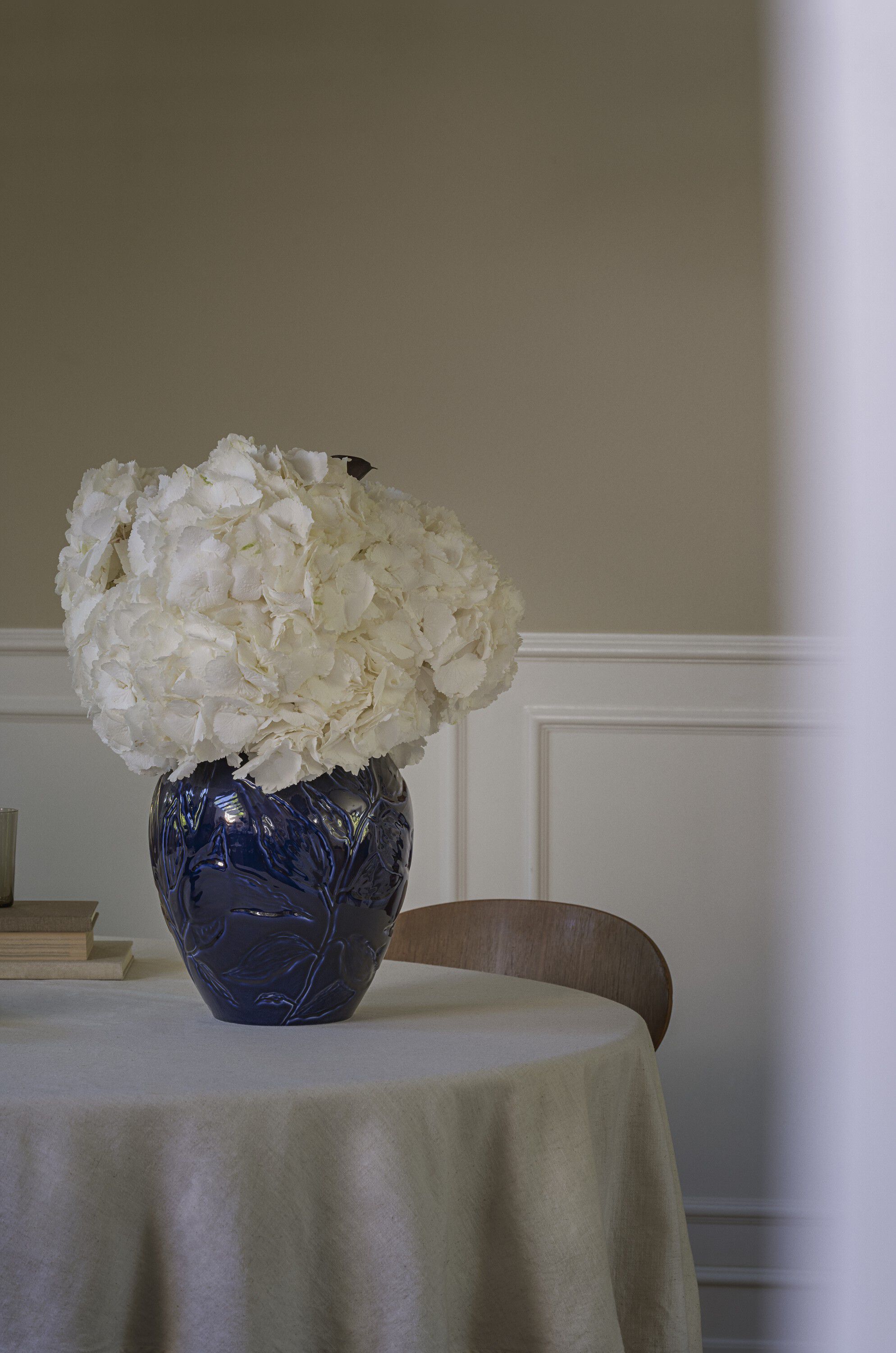 Florita GLAZED Agate Blue, H 30 cm, Vase