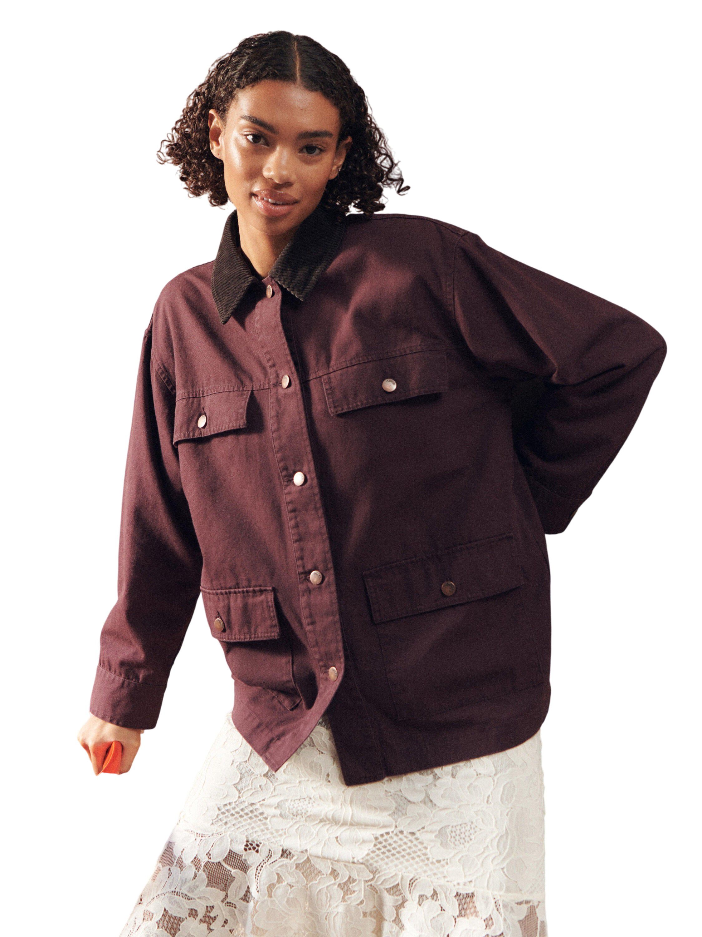 V&auml;vd jacka i bomull med avslappnad