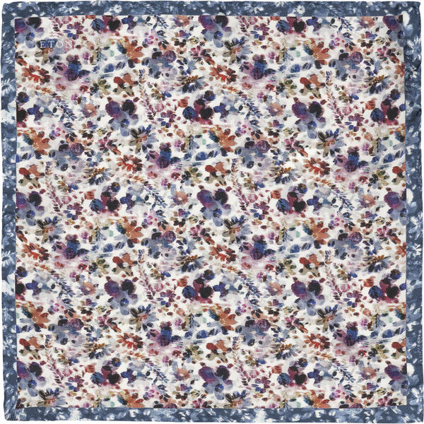 Multi Floral Silk Pocket Square