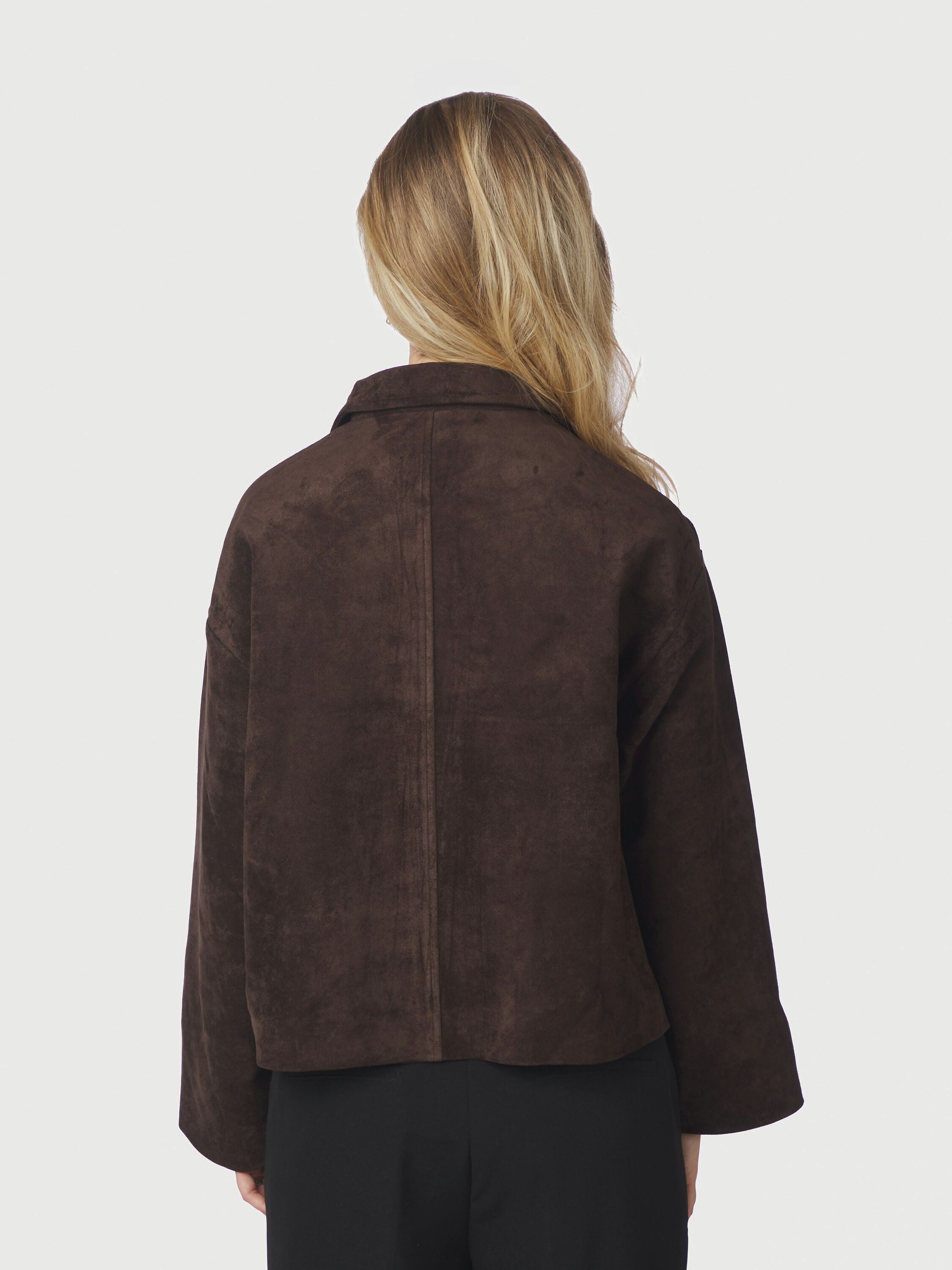 Titan Faux Suede Leather Jacket