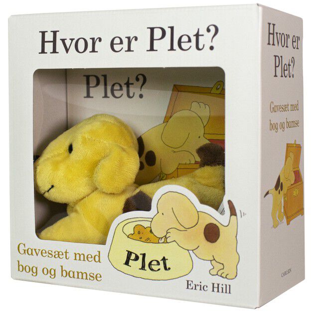 Hvor er Plet? Gaves&aelig;t med bog og bamse