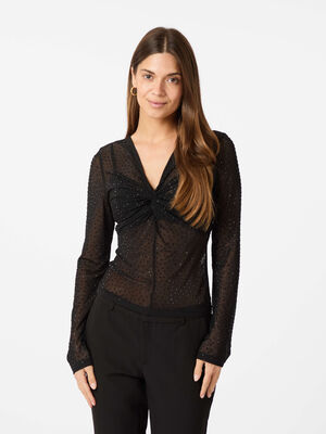 Alisa Stone Mesh Blouse