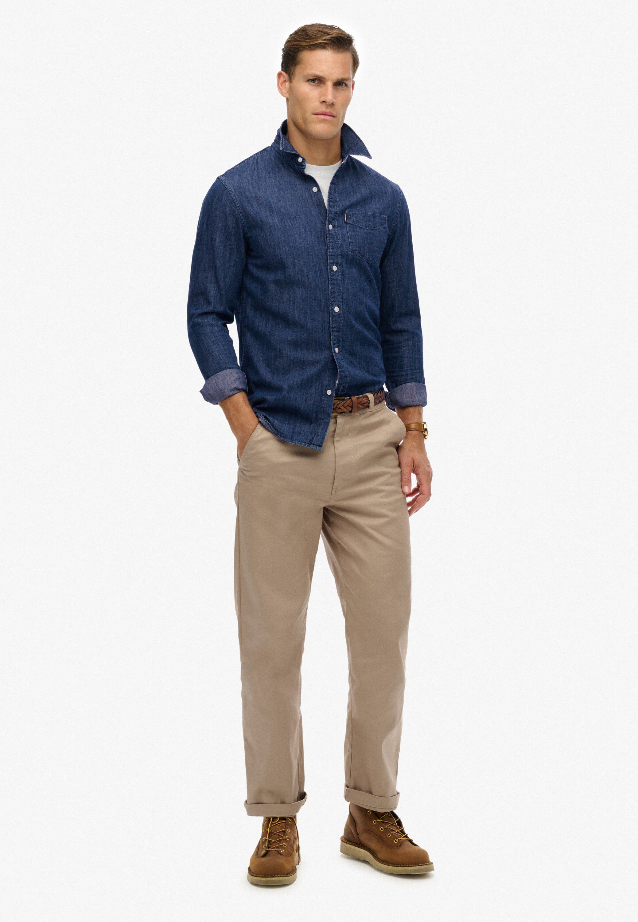 ESSENTIALS L/S DENIM SHIRT