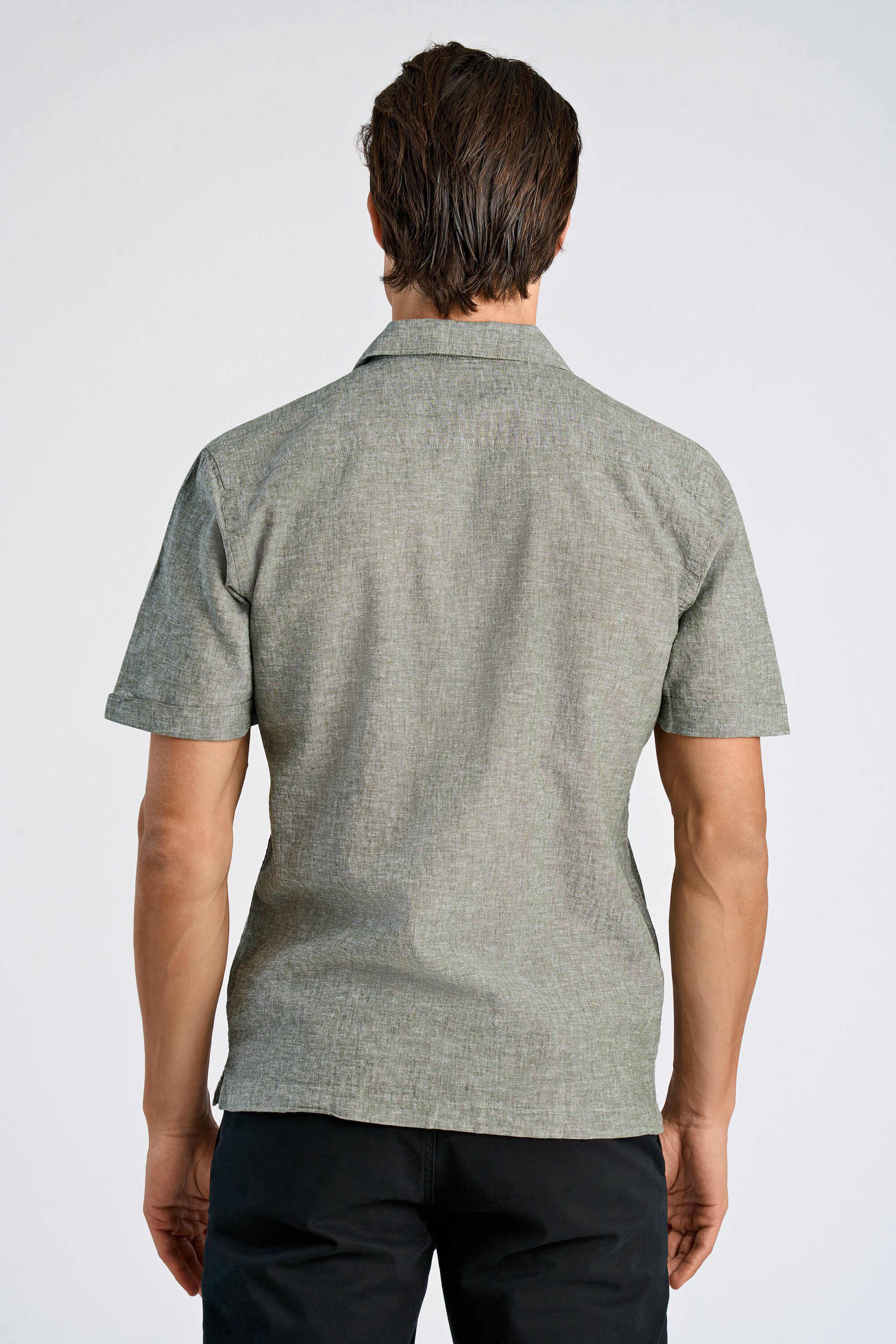 Cotton/linen resort shirt S/S