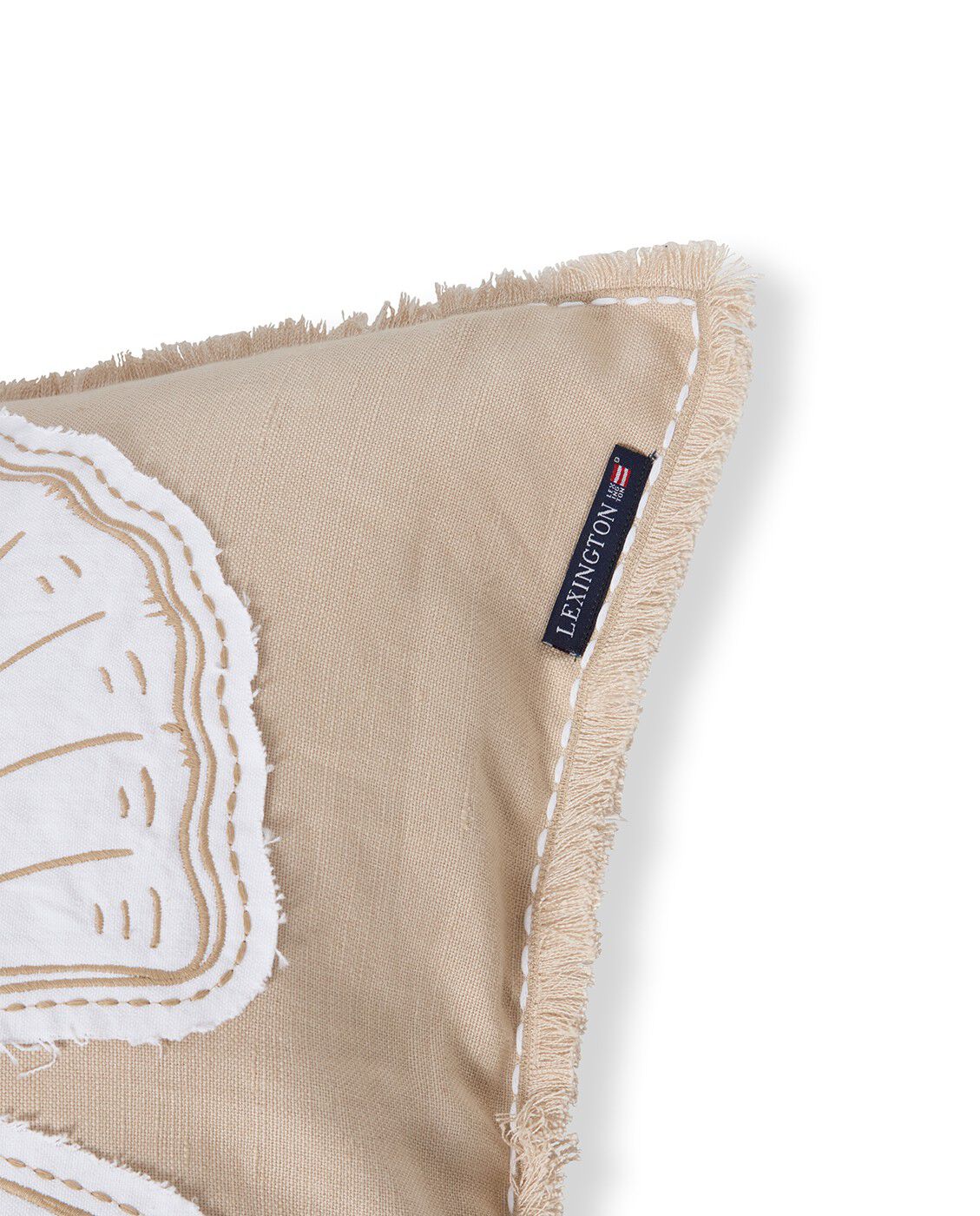 Summer Embroidered Patch Linen/Cotton Pillow Cover