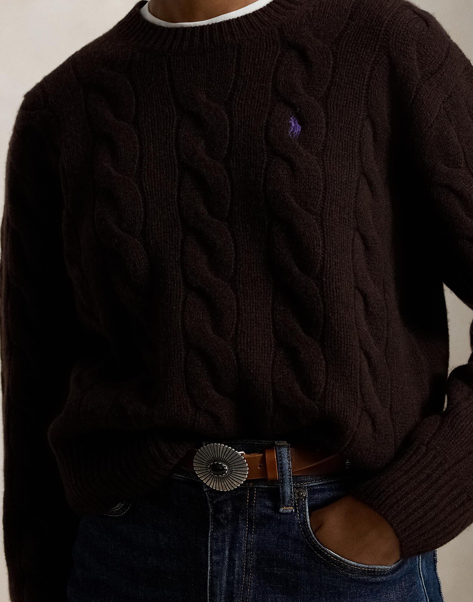 Cable-Knit Wool-Cashmere Sweater