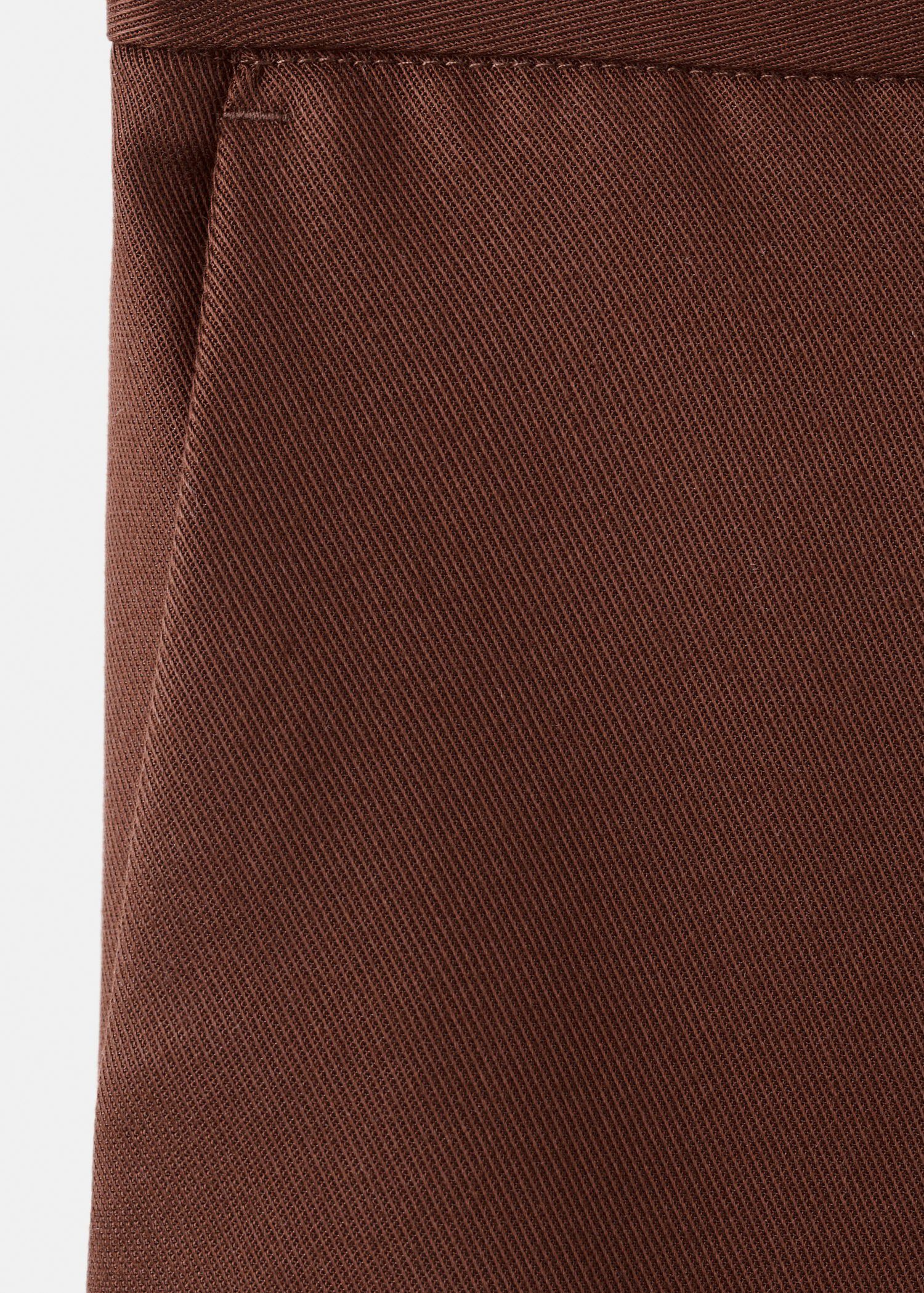 High-waisted lyocell trousers