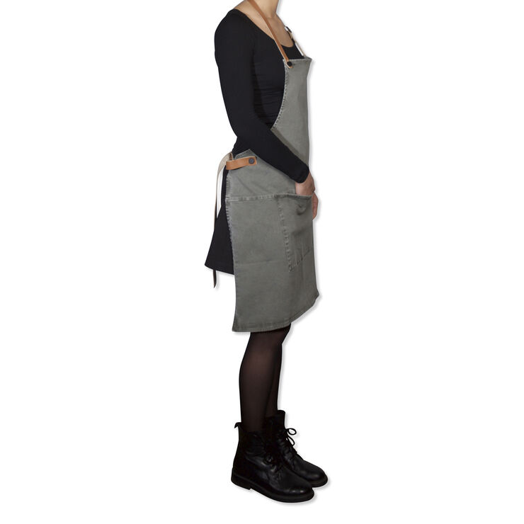 Forklæde BBQ Style Apron Grey Green