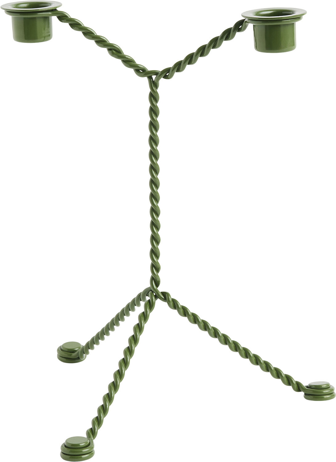 Wire Candleholder-Green