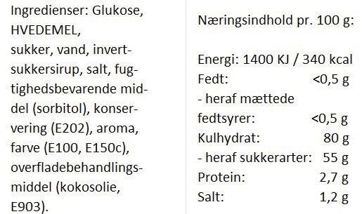 Karamel Nostalgi (bl&oslash;dt slik - uden gelatine)