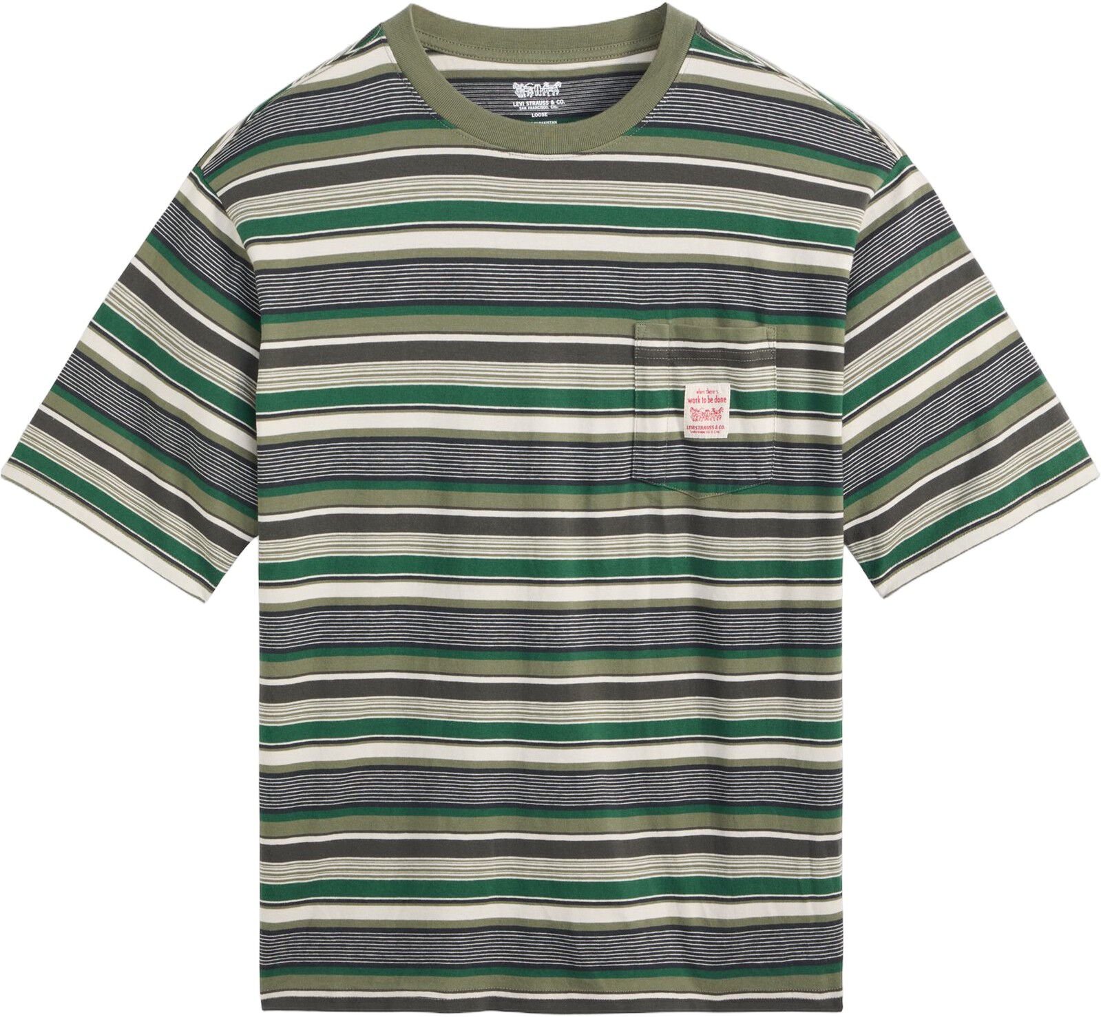 SS WORKWEAR TEE DARLIN STRIPE