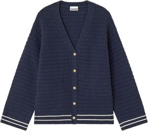 Cotton Wool Mix Boxy Cardigan