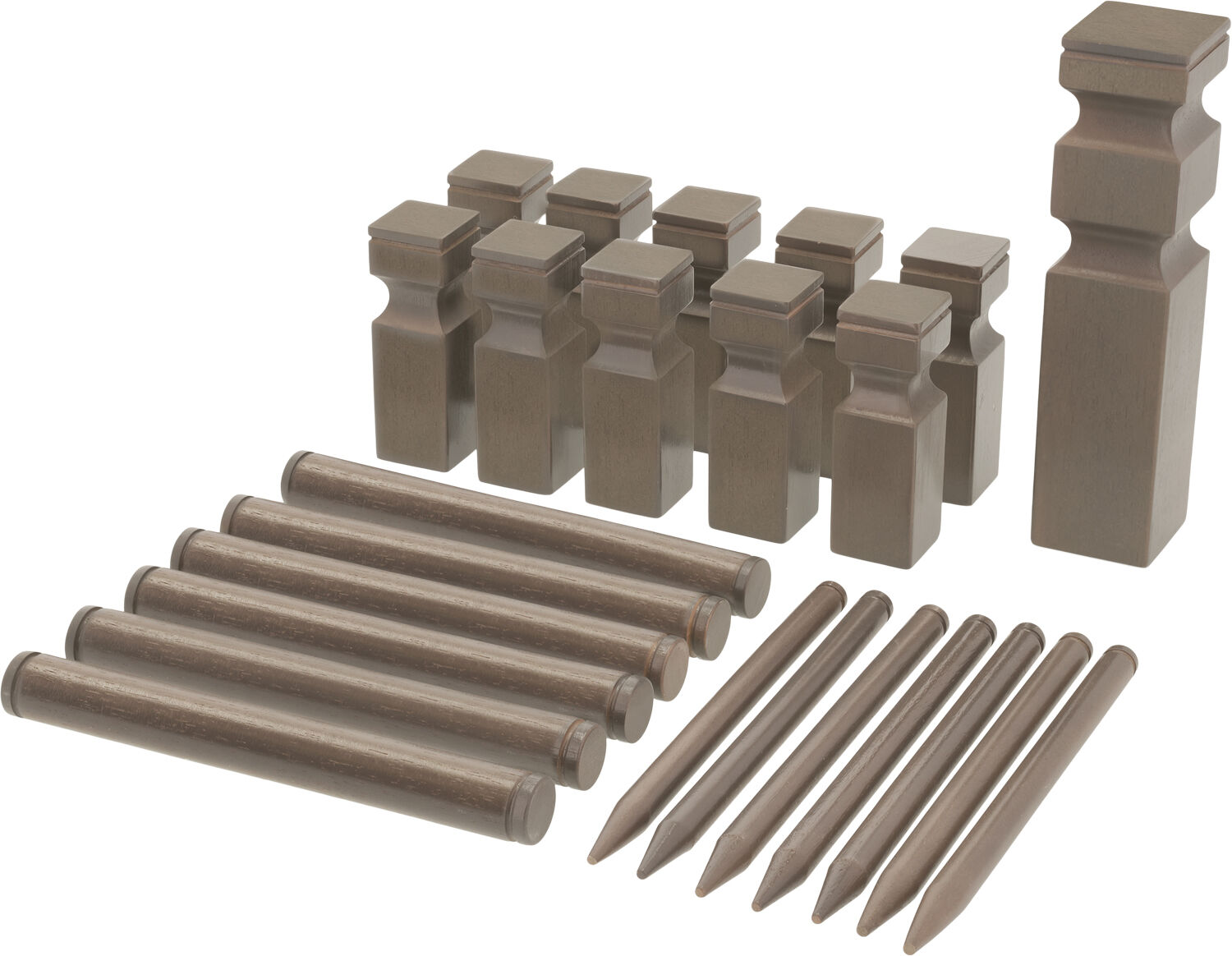 Kongespil Gr&aring;/Brun Gummitr&aelig;