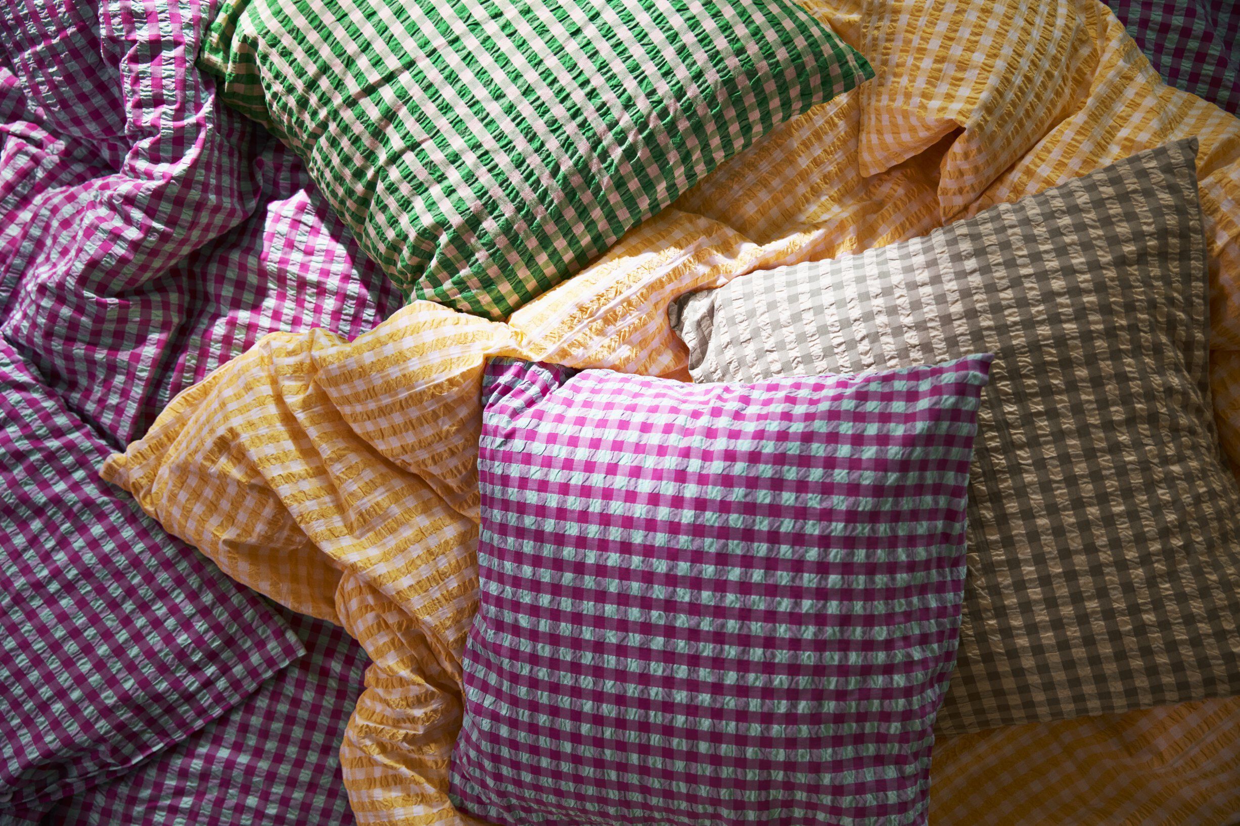 B&aelig;k&B&oslash;lge Senget&oslash;j 140x200 cm fuchsia/mint DK