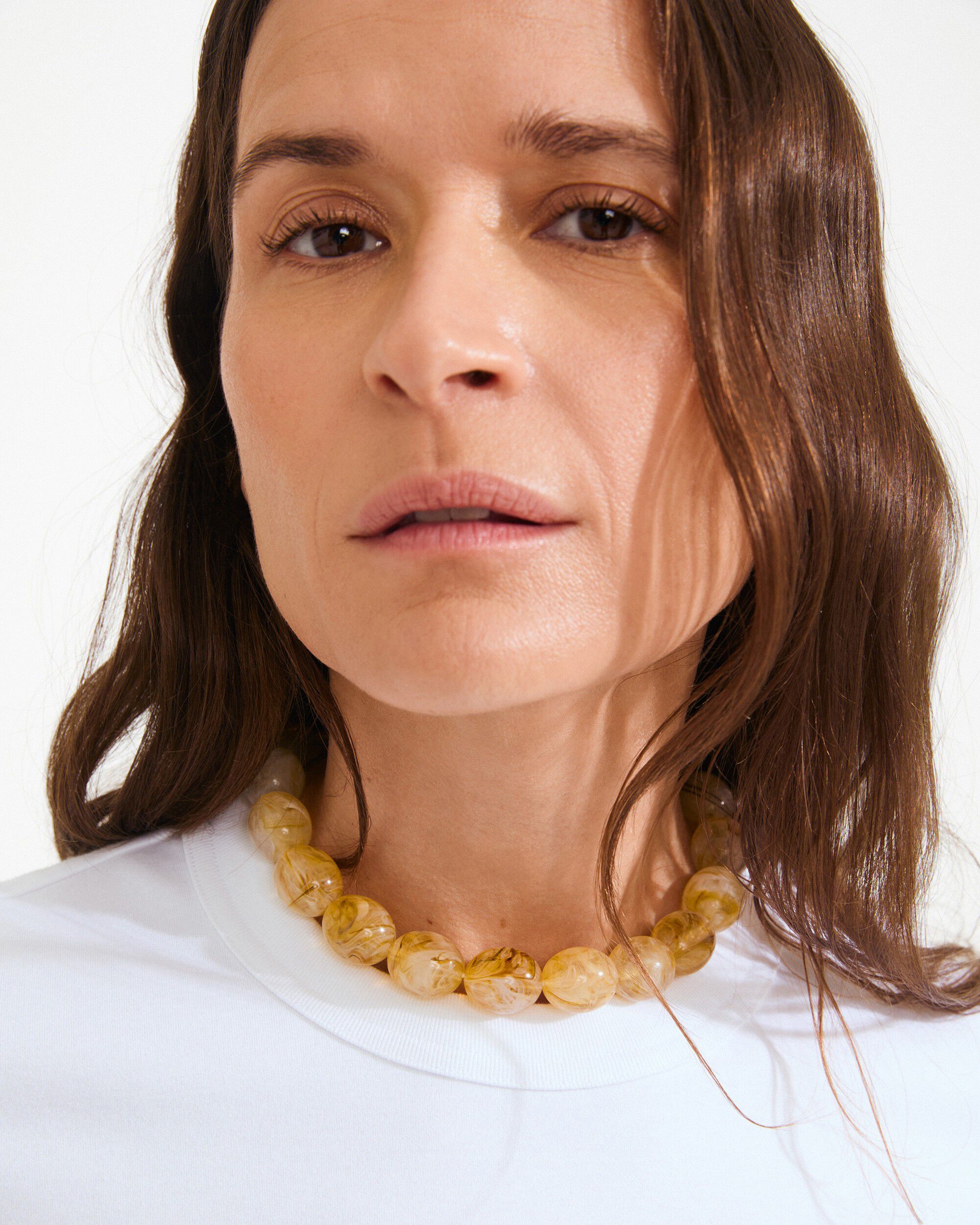 STILL necklace silver-plated/yellow