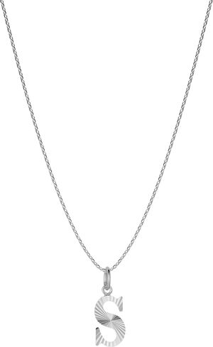 Reflection Letters, gold-plated sterling silver-S