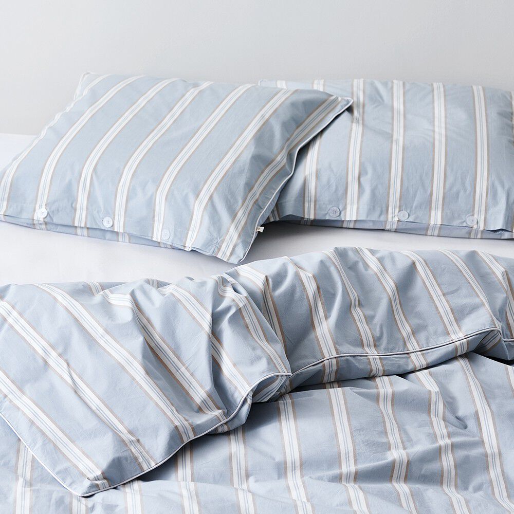 &Oslash;kologisk senges&aelig;t Cocoon stripe - GOTS