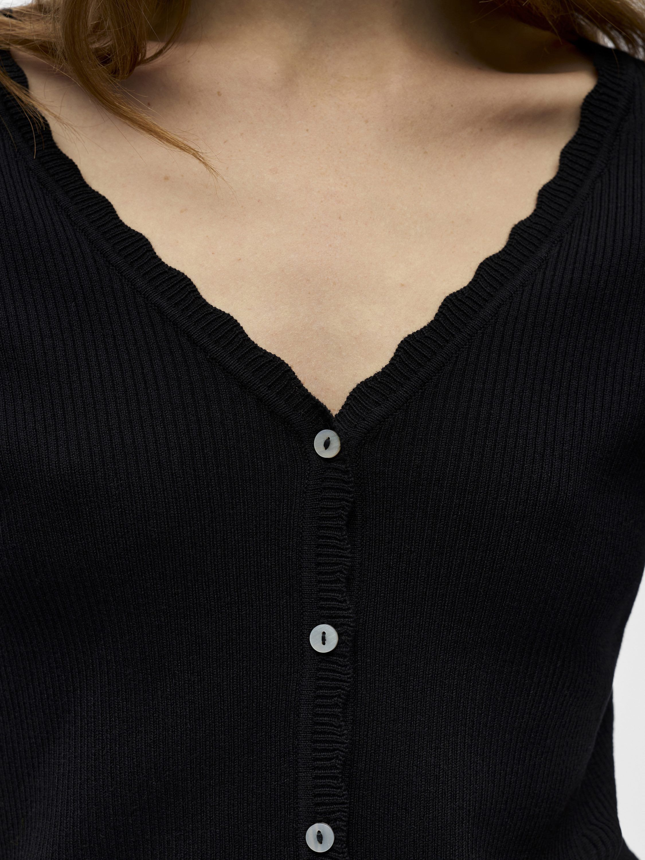 OBJKELLY S/S RE V-NECK CARDIGAN NOO