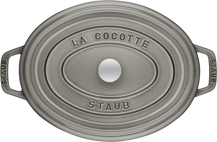 Oval Cocotte 29cm Graphite grey Staub
