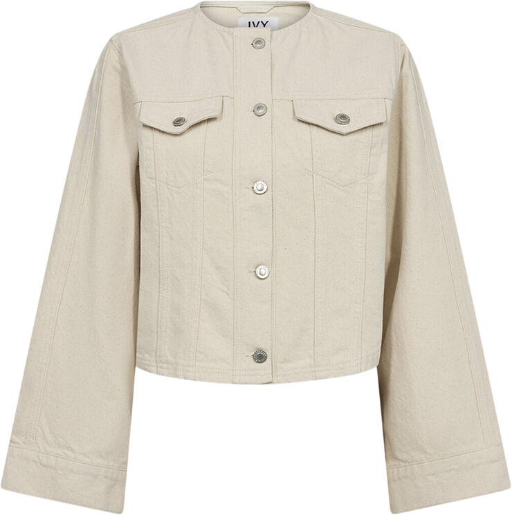 IVY-Jazz Short Jacket Wash Ecru