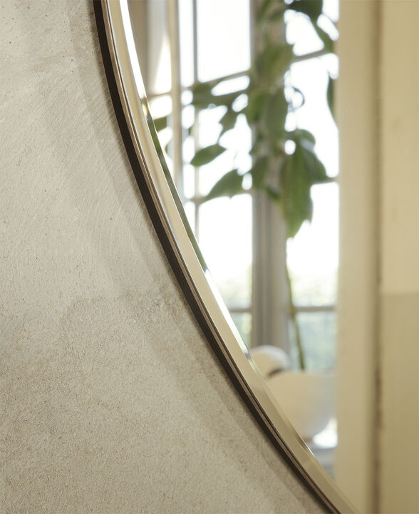 Pond Mirror - Small - Dark Chrome