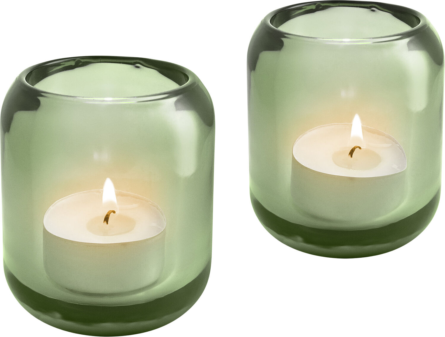 2 Acorn fyrfadsstager Pine