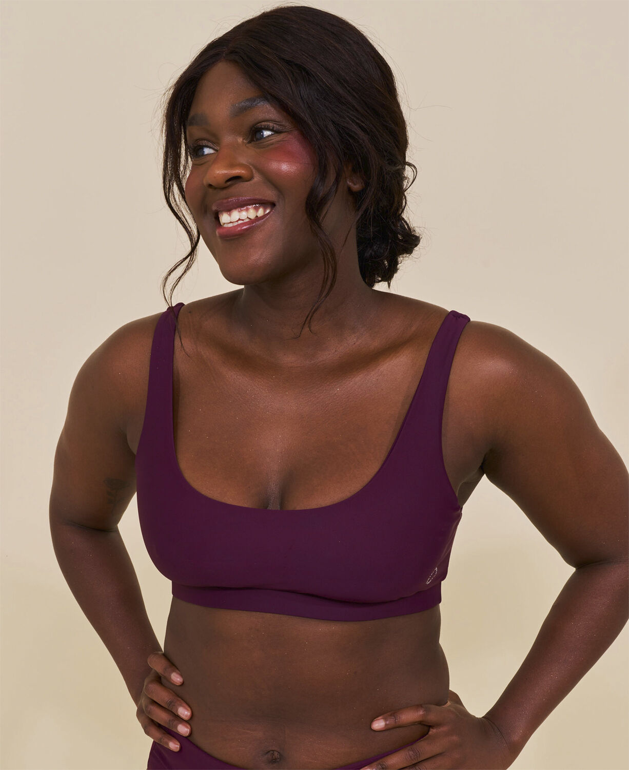 Agung sporty bikini top - Cartel Blue