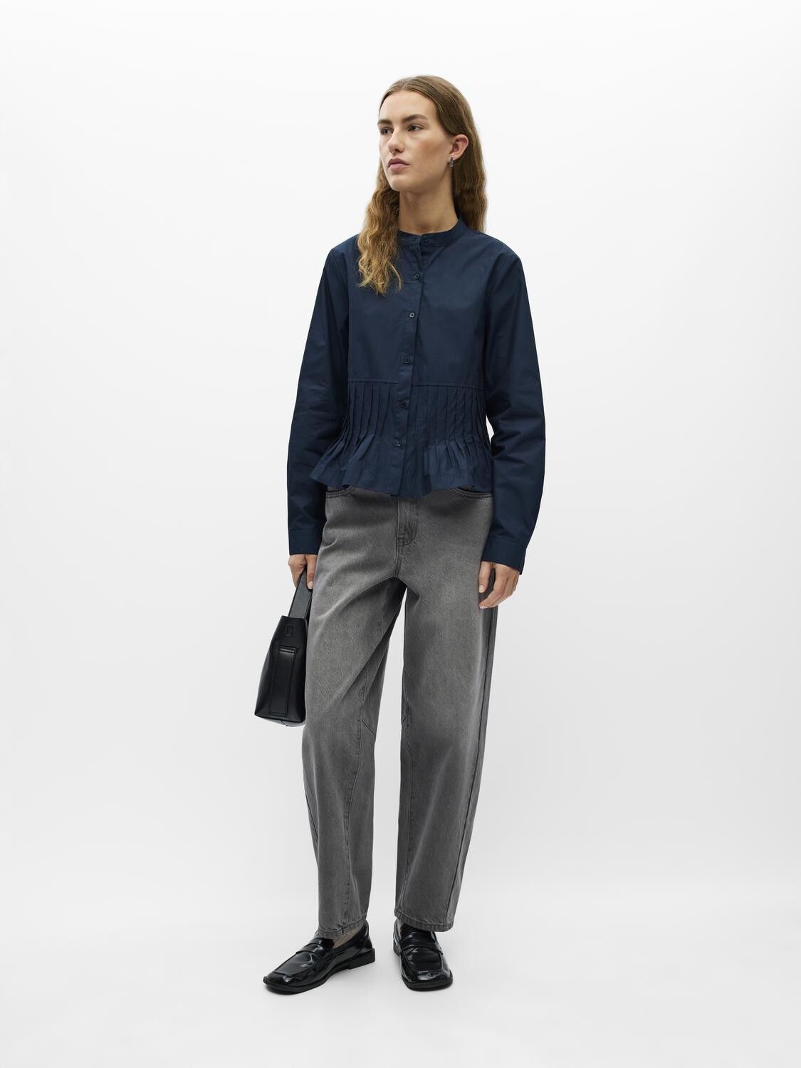 Objadona L/S Reg. Pleat Shirt E Aw 26